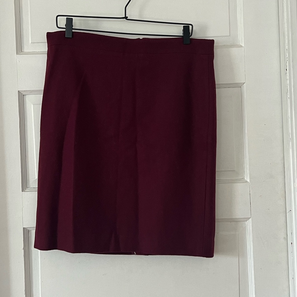 J. Crew | Maroon The Pencil Skirt